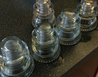Vintage glass insulators Hemingray 42