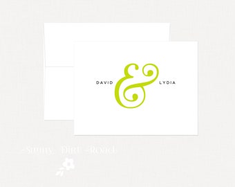 Personalized Wedding Thank You Cards - Set of 25