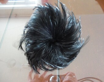Plumes noires vintages Cluster Milinery 60 de magnifique !!
