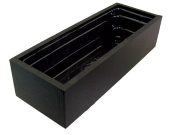 Jardinière en noir 53 "x 12" D 6" H x