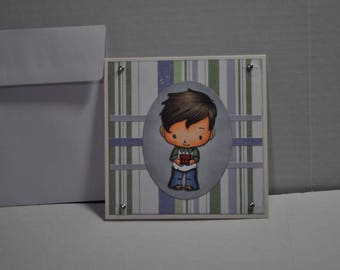 Boys Blank Card Handmade Birthday