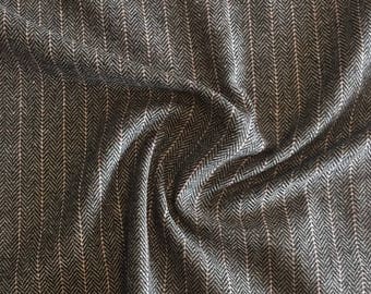 Country chic wool blend fabric