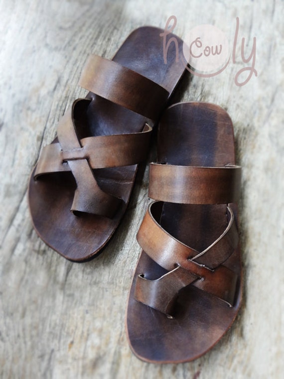 brown hippie sandals