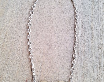 Shiny Silver Bifocals Necklace