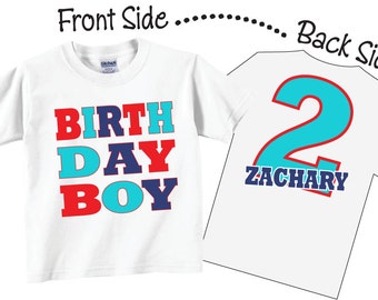 Birthday Boy Shirts and Tshirts for Second Birthday, Third Birthday, Any Birthday Tees