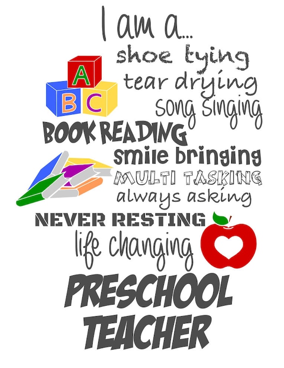 I am a Preschool Teacher and I am a Kindergarten Teacher and I