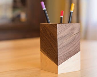 Pencil Holder Wood – Desk Accessories