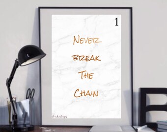 Fleetwood Mac - The Chain Lyrics Print. Home decor