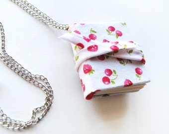 Mini Cherry Notebook Necklace