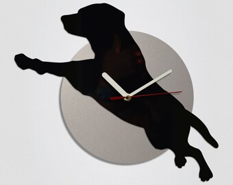 Flying Dog Handmade Modern Wall Clock
