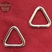 x2 Triangle Welded Rings - Solid 316 Marina grade stainless! (NOT plated)