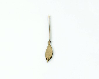 Broomstick witch for embellishment