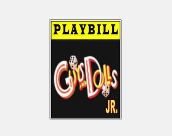 Theater / Show Charm - Playbill Play Bill - Guys and Dolls JR