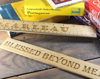 Back To School, Personalized Ruler, Measuring Stick, Student Gift, Exchange Student, Architect Gift, Engineer Gift, Teacher Gift, Instructor