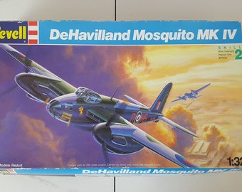 Revell Hobby 1/32 Scale Kit DeHavilland Mosquito MK IV-Scale Model-Model Airplane-Model Airplane Kit-Model-Kits-Model Kits-Plastic Model Kit