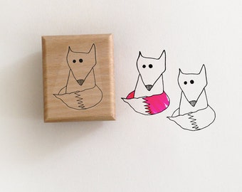 Fox Rubber Stamp