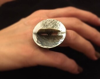 Modern Look Bronze Ring // Minimalist Ring // Midi Ring // Handcrafted // Gift for Her // Wedding Gift