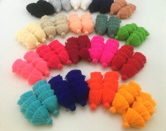 Handmade Jewelry Tassels, Customized Colors, Assorted Tassel Colors, Jewelry Making Tassels, Earrings, Necklace Layered Tassels,Custom Sizes