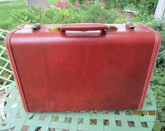 Vintage Samsonite Train Case, Overnight Case, Dark Brown