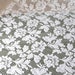 Vintage lace fabric/ cream lace sewing material/ rose lace textile/ vintage craft supply/ fabric destash/ 90cm x 180cm