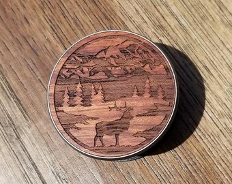 Wood engraved popsocket, wood popsocket, popsocket, pop socket, fathers day gift, graduation, guy gift, hunting, fishing, outdoorsman