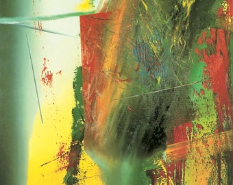 GERHARD RICHTER - 'DG' - rare original lithographic print - c1991 - very large (Collection of Contemporary Art, Germany) ex