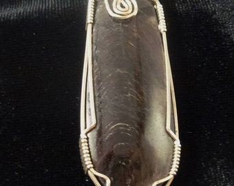 Pietersite Pendant, Sterling Silver Wire Wrapped