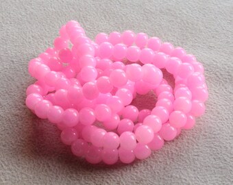 20 designs for 6mm pink glass beads