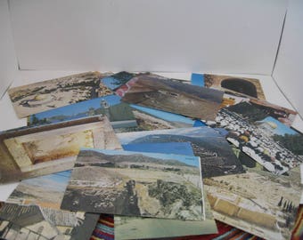 Vintage Postcards From Jerusalem, Assortment of 34