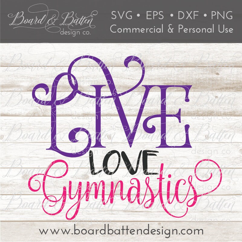 Download Gymnastics Svg File Silhouette Cut File Live Love