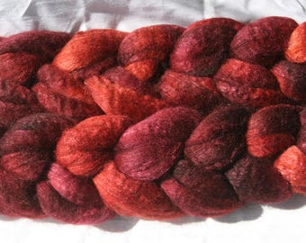 Blueface Leicester Tussah Silk Spinning Fiber - 'Mogully'