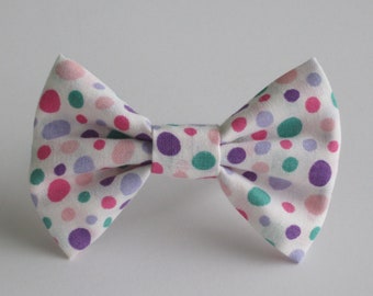 Pinks and Purples Polka Dots Bow Tie