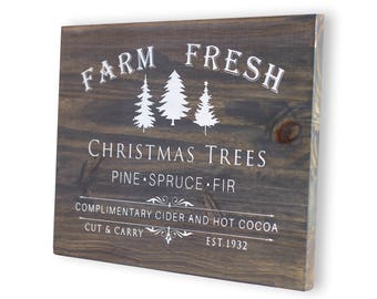Christmas Sign, Christmas Decoration, Christmas Decor, Wood Christmas Sign, Holiday Sign, Rustic Christmas, Christmas Farm Sign