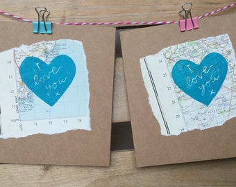 I love you greetings card