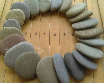 Beach Stone Pebbles, 20 Pieces from the Irish Coast