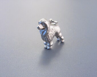 Vintage Sterling Dog French Poodle Charm