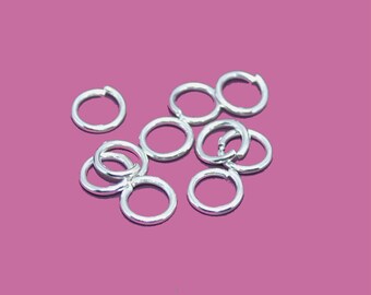 04mm silver jump rings