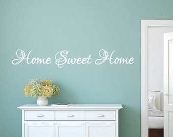 Home Sweet Home, Vinyl Wall Decal, Family, Home decor, Entryway, Living Room, Welcome, Gift, Vinyl Lettering, Wall decal, Vinyl decal, Home