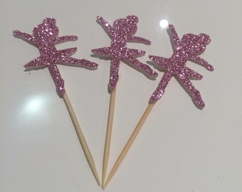 Sparkling Ballerina Cupcake Toppers
