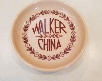 Walker China Advertising Coaster Dish #37