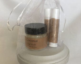 Lip Scrub and Lip Balm Set