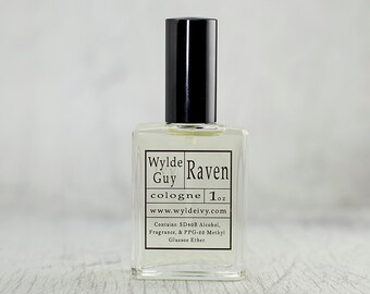 Raven Wylde Ivy Guy Men's Cologne 1oz with notes of Sandalwood, Oak, Patchouli, Vanilla, Vetiver, and Black Pepper