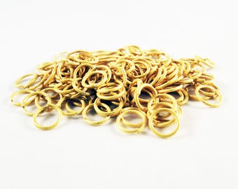 FC85 - Jump rings open yellow 6mm x 0.7 mm wires.