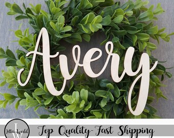 UNPAINTED Wooden Name Sign - Wooden Word - Name Wall Hanging