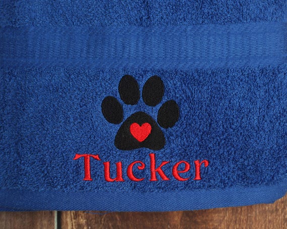 Dog Towel Personalized Dog Towel Dog Bath Towel Custom