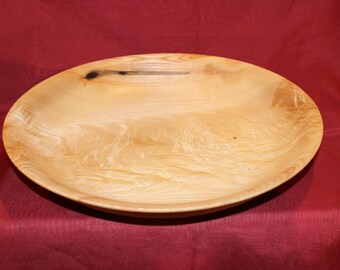 Ash Crotch Shallow Wood Bowl