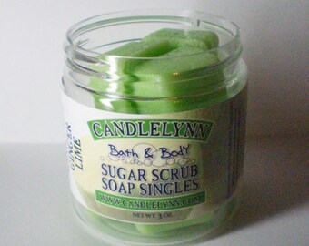 Sugar Scrub Soap Singles - Ginger Lime - 3 oz