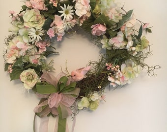 Floral Bird Wreath