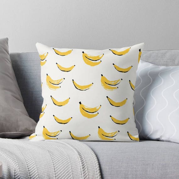 Banana Pillow Banana Throw Pillow Banana Pillow Cover