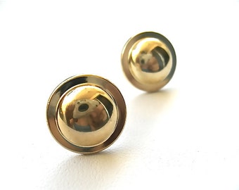 Golden Dome Stud Earrings. FAST Shipping w/Tracking Included for US Buyers. All MS Jewelry will arrive in a Gift Box w/Ribbon.